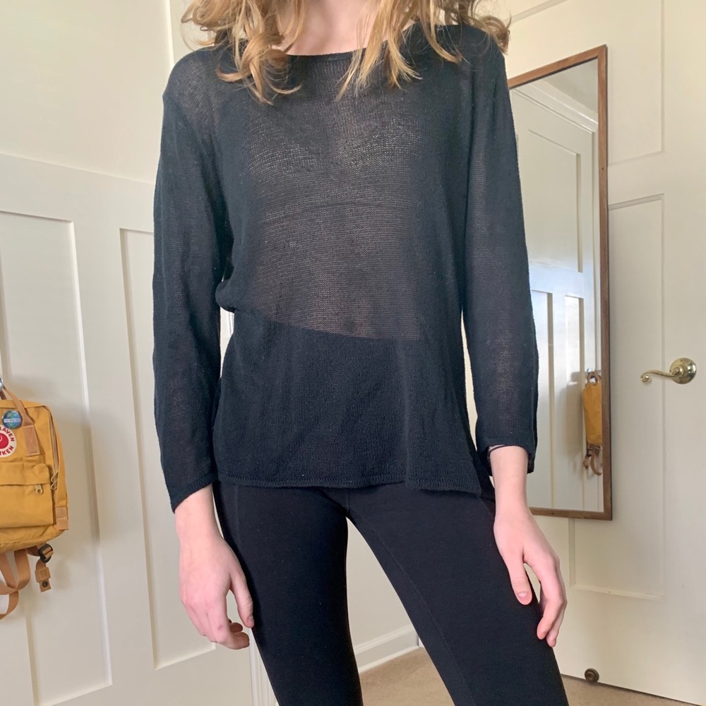Eddie Bauer Cotton Sheer Sweater/Top
